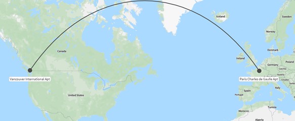 Great Circle Routes Flight Paths Aviation Market Analysis OAG Mercator Map 